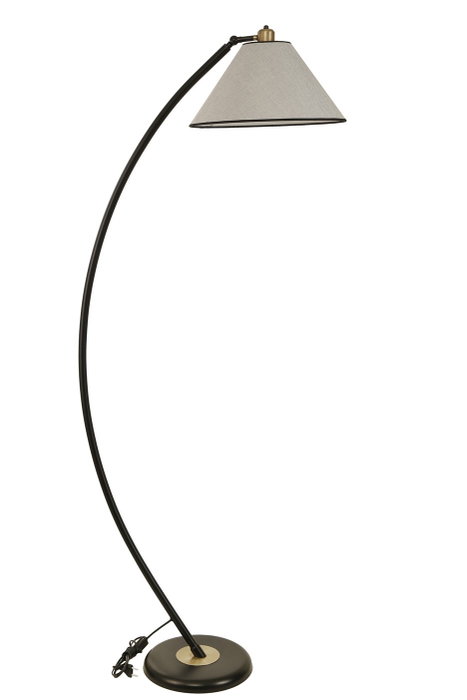 Opviq Lámpara de Pie Gris Claro con Altura Ajustable Opviq Lámpara de Pie Gris Claro con Altura Ajustable